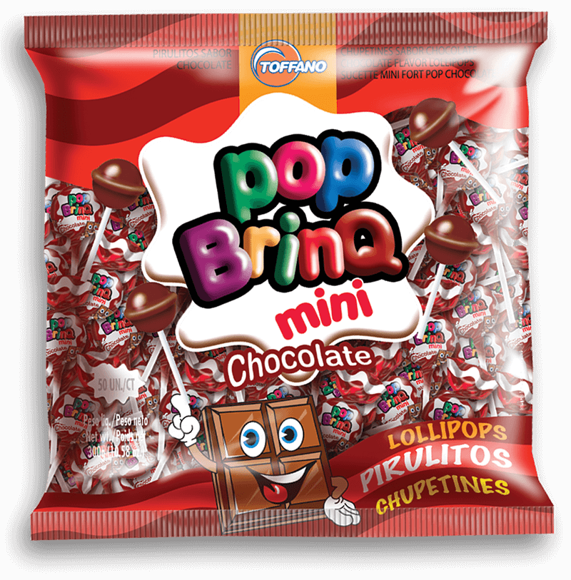 Pop Brinq Mini - Pirulito Chocolate