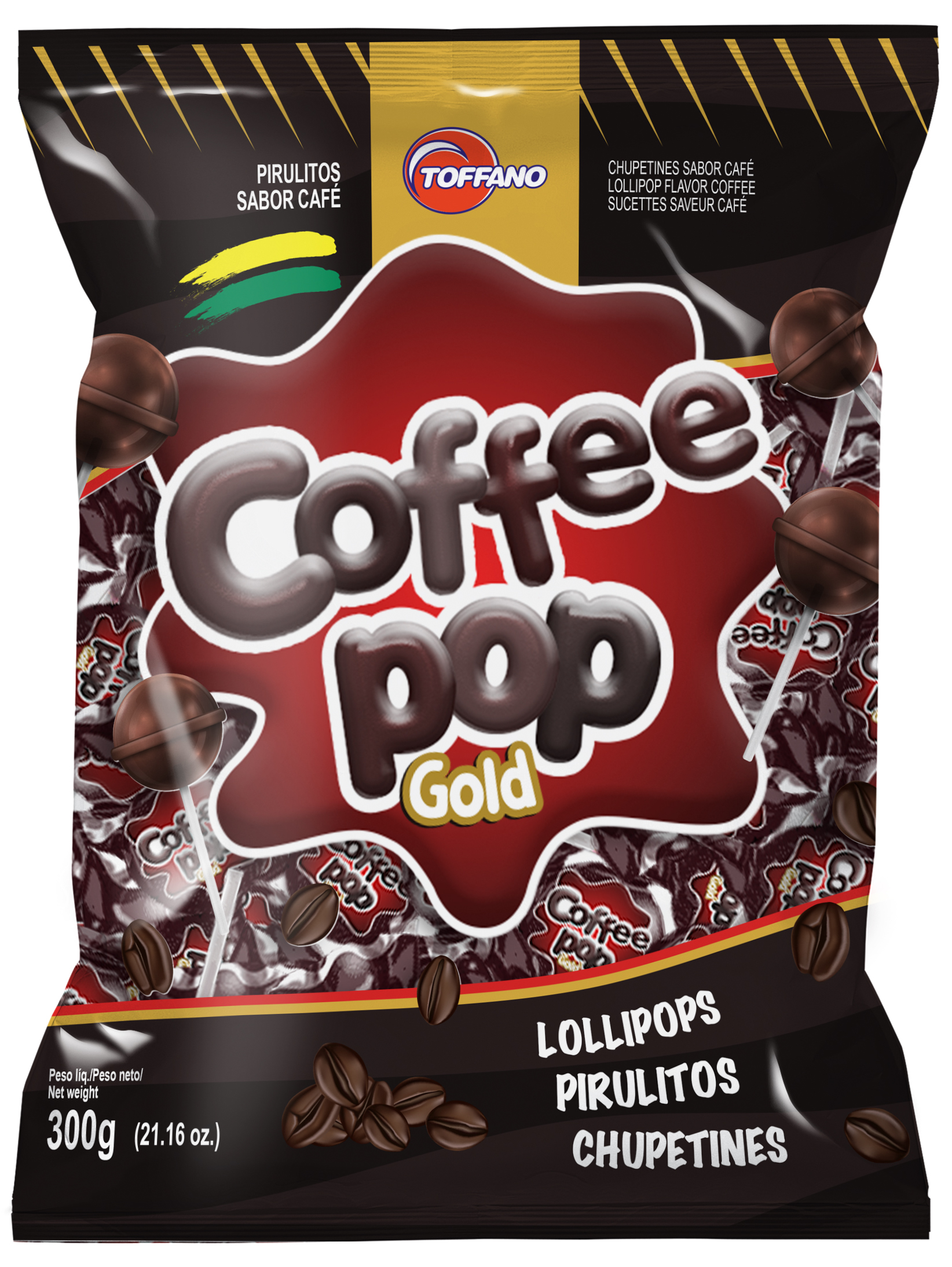 Pop Coffee Gold - Pirulito Coffee