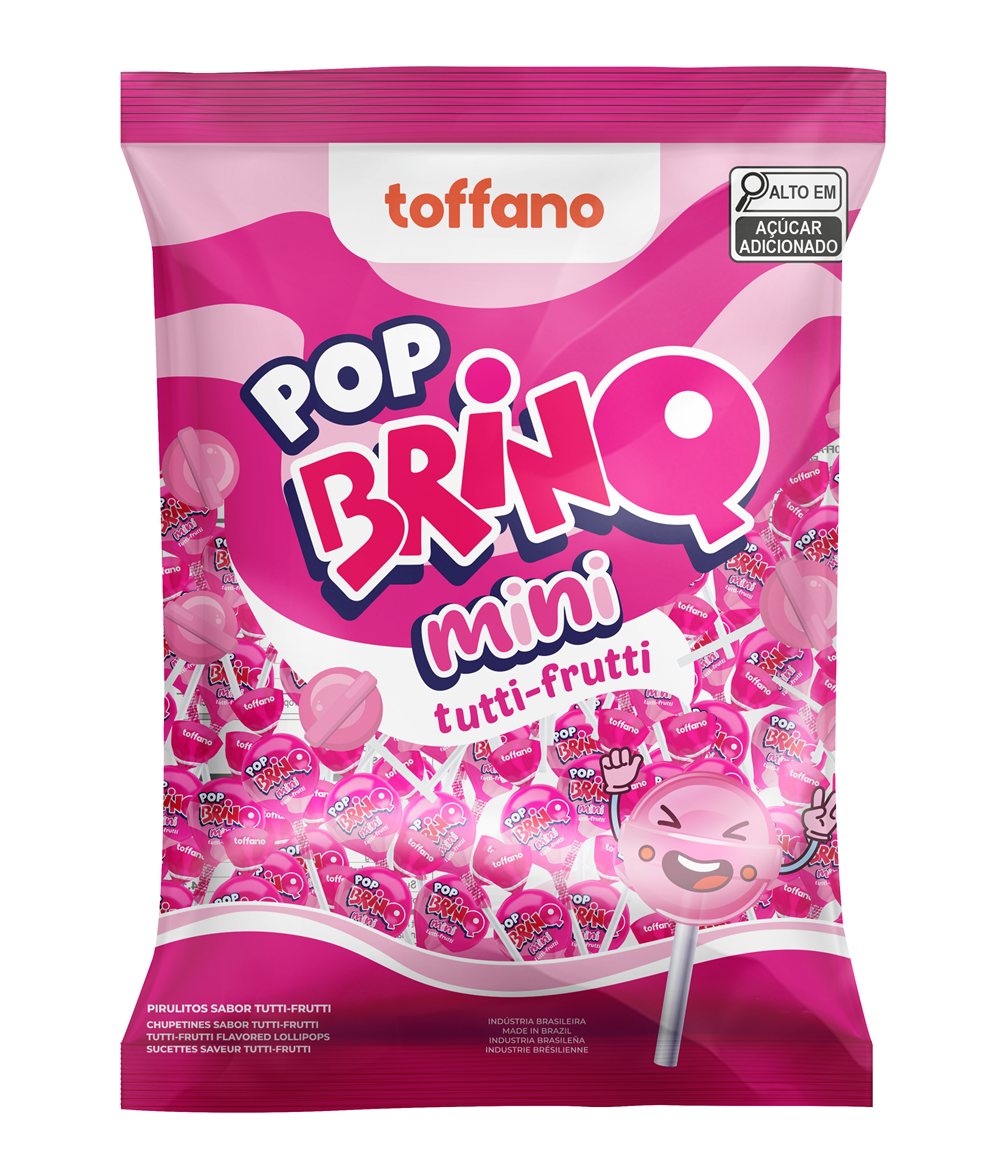 Pop Brinq Mini - Pirulito Tutti-Frutti