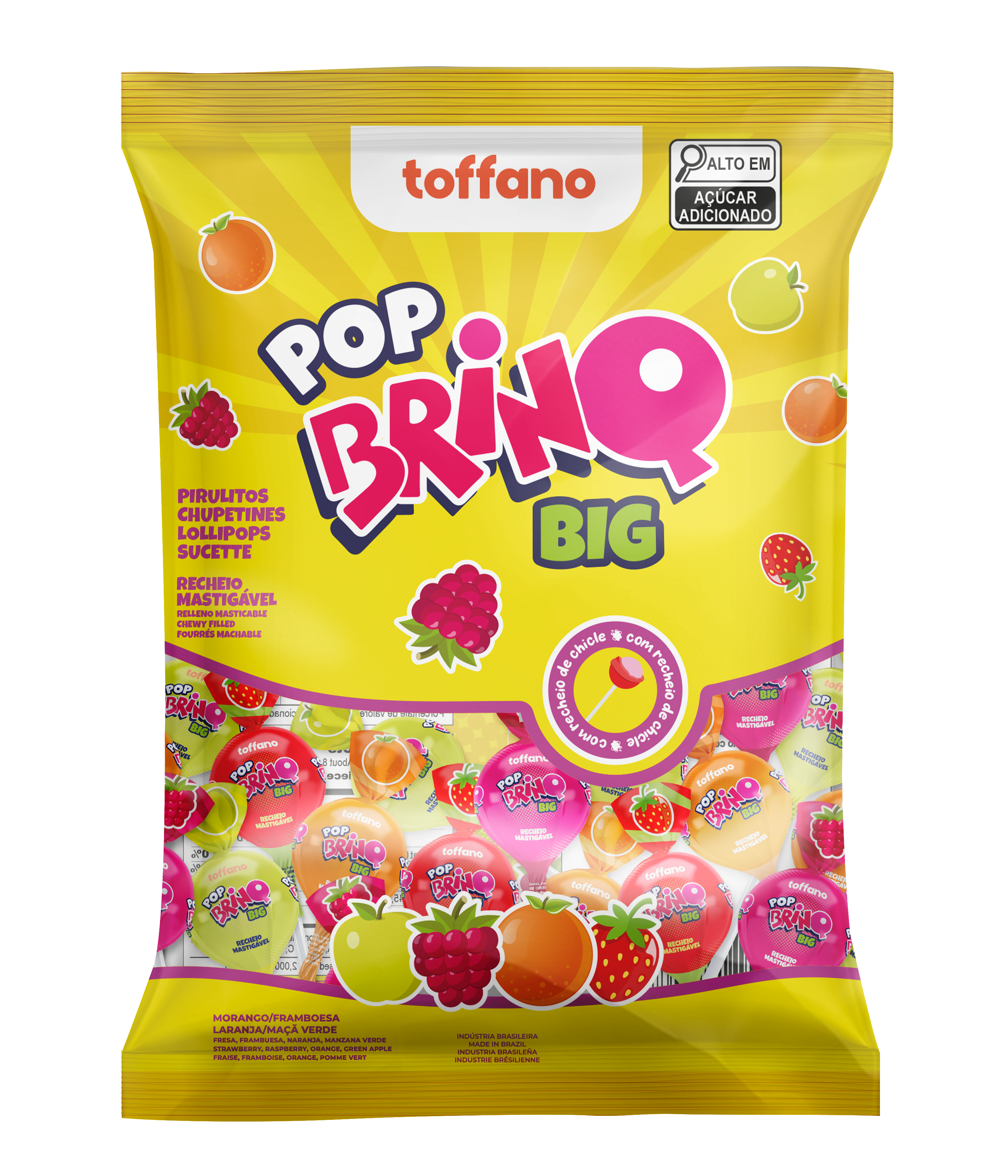 Pirulito Pop Brinq Big Frutas 